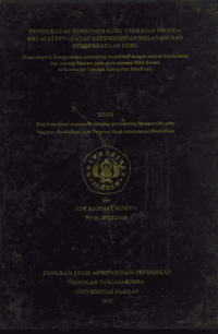 Peningkatan Komitmen Guru terhadap Profesi Melalui Penguatan Kepemimpinan Melayani dan Pemberdayaan Guru (Studi Empirik menggunakan pendekatan kuantitatif dengan metode korelasional dan Analisis Sitorem pada Guru Yayasan SMA Swasta di Komisariat Cibadak Kabupaten Sukabumi)