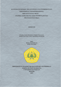 Peningkatan Kinerja Melalui Penguatan Pemberdayaan, Kepemimpinan Transformasional, Kreativitas dan Trust (Penelitian Analisis Jalur dan Analisis SITOREM pada Guru SMA Swasta di Kota Bogor)