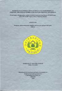 Peningkatan kinerja dengan Penguatan Kepemimpinan Visioner, Organisasi Pembelajar, dan kecerdasan Adversitas : studi empiris menggunakan analisis statistik korelasional dan metode SITOREM pad Guru PNS Negeri se-KOta Tangerang Selatan
