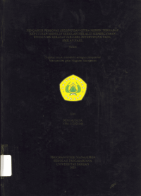 Pengaruh Personal Selling Dan Citra Merek Terhadap Keputusan  Memilih sekolah Melalui Kepercayaan Konsumen Sebagai Variabel Intervening Pada SMK An Nahl