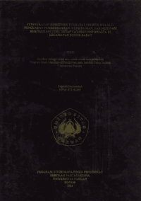 Peningkatan Komitmen Terhadap Profesi Melalui Penguatan Pemberdayaan , Kpribadian, Dan Motivasi Berprestasi Guru Tetap Yayasan Smp Swasta Di Kecamatan Bogor Barat