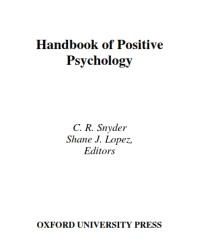 Handbook of positive psychology