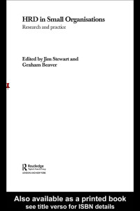 HRD in Small Organisations : Research and practice