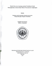 Model Discovery Learning Melalui Praktikum Untuk Meningkatkan Literasi Sains Materi Pencemaran Lingkungan