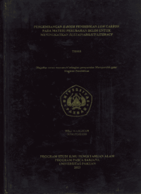 Pengembangan E-Book Pendidikan Low Carbon pada Materi Perubahan Iklim untuk Meningkatkan Sustainability Literacy