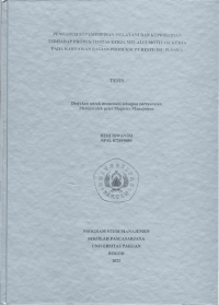 Pengaruh Kepemimpinan Melayani Dan Kepribadian Terhadap Produktivitas kerja Melalui Motivasi Kerja Pada Karyawan Bagian Produksi Pt Restu Ibu Pusaka.