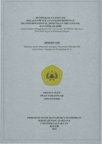 Peningkatan Inovasi Melalui Penguatan Kepemimpinan Transformasional, Dukungan Organisasi, Dab Efikasi Diri