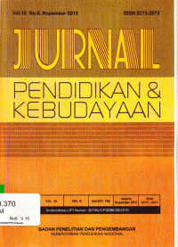 Jurnal Pendidikan & Kebudayaan Vol.16 No.6 2010