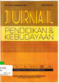 Jurnal Pendidikan & Kebudayaan Vol.16 No.5 2010