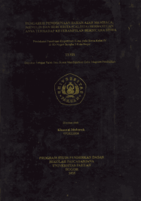 Pengaruh Penggunaan Bahan Ajar Membaca, Menulis dan Bercerita (Calista) Berbantuan Canva Terhadap Keterampilan Berbicara Siswa (Pendekatan Penelitian Eksperimen Kuasi pada Siswa Kelas IV di SD Negeri Bangka 3 Kota Bogor)