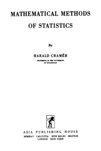 Mathematical Methods Of Statistics