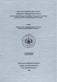 Pengaruh Budaya Organisasi Terhadap Perilaku Organisasi