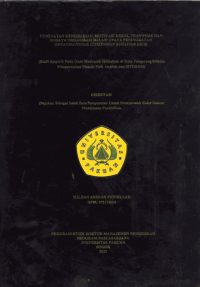 Penguatan Kepribadian, Motivasi Kerja, Teamwork dan Budaya Organisasi dalam Upya Peningkatan Organizational Citizenship Behavior (OCB)