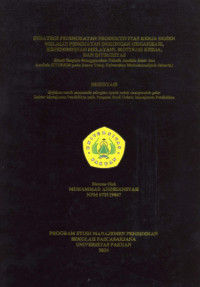 Strategi Peningkatan Produktivitas Kerja DOsen Melalui Penguatan Dukungan Organisasi, Kepemimpinan Melayani, Motivasi Kerja Dan Intergritas (Studi Empiris MEnggunakan Teknik Analisis Jalur Dan Analisis SITOREM Pada Dosen Tetap Universitas Muhammadiyah Jakarta)