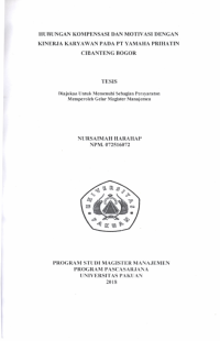 Hubungan Kompensasi Dan Motivasi Dengan Kinerja Karyawan Pada PT YAMAHA Prihatin Cibanteng Bogor