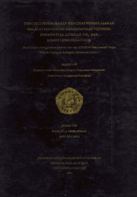 Strategi Peningktan Kualitas Pembelajaran Melalui Penguatan Kepemimpinan Visioner, Kretivitas, Literasi Tik, Dan Kompetensi Pedagogik