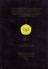 Implementasi Perlindungan Hukum Perjanjian Kemitraan antara Perusahaan Ojek online Dengan Mitra Pengemudi Dan Kurir Online Berdasarkan Pasal 1 Angka 17 Undang-Undang Nomber 19 Tahun 2016 Tentang Informasi Dan Transaksi Elektronik