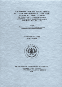 pengembangan model pembelajaran retetour dalam meningkatkan hasil belajar mata pelajaran ipa sewilayah VI jampangkulon (reciprocal, Team Games Tournament Dan Media Peta Jelajah)