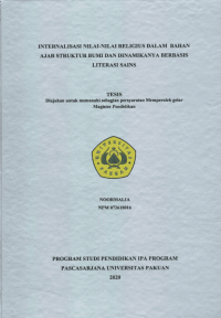 Internalisasi Nilai-nilai Religius dalam Bahan Ajar Struktur Bumi dan Dinamikanya Berbasis Literasi Sains