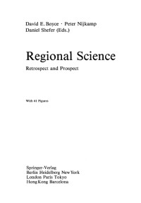Regional Science : Retrospect and Prospect