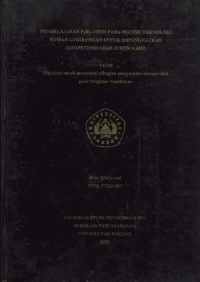 Pembelajaran BJBL-STEM pada Materi Teknologi Ramah Lingkungan untuk Meningkatkan Kompetensi Abad 21 Siswa SMP