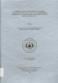 Pembelajaran Online Berbasis Proyek WhiteBoard Animation pada Gerak Harmonik Sederhana untuk Meningkatkan Kreativitas Siswa SMA Kelas X