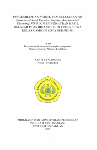 Pengembangan Model Pembelajaran NIS (Numbered Head Together, Inquiry, dan Snowball Throwing) Untuk Meningkatkan Hasil Belajar Pada Bidang Studi Fisika Siswa Kelas X SMK Di Kota Sukabumi