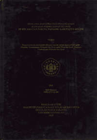 Rencana dan Strategi Penanganan Kawasan Pemukiman Kumuh di Kecamatan Parung Panjang Kabupaten Bogor