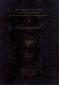 Pengembangan E-MODULE IPA Terintegrasi STEM ESD Untuk Meningkatkan Literasi SAIN Siswa.