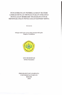 Pengembangan Pembelajaran Materi Limbah dengan Menggunakan Strategi Penugasan Berbasis Telegram untuk Meningkatkan Penguasaan Konsep Siswa