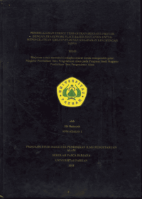 Pembelajaran Energi Terbarukan Berbasis Proyek dengan Framework Place Based Education untuk Meningkatkan Kreativitas dan Kesadaran Lingkungan Siswa