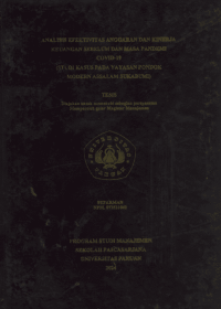 Analisis Efektivitas Anggaran Dan Kinerja Keuangan Sebelum Dan Masa Pandemi Covid-19