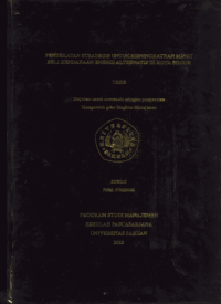 Pendekatan Strategis Untuk Meningkatkan Minat Beli Kendaraan Energi Alternatif Di Kota Bogor