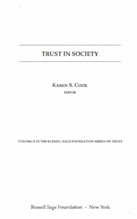 TRUST IN SOCIETY