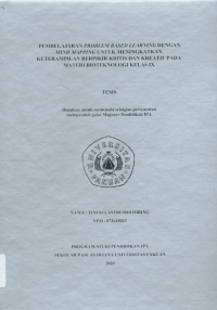 Pembelajaran Problem Based Learning dengan Mind Mapping untuk Meningkatkan Keterampilan Berpikir Kritis dan Kreatif pada Materi Bioteknologi Kelas IX