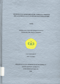 Peningkatan Komitmen Guru Terhadap Profesi Melalui Penguatan Teamwork dan Efikasi Diri