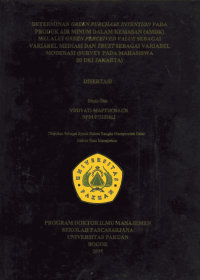 Determinan Green Purchase Intention Pada Produk Air Minum Dalam Kemasan (AMDK) Melalui Green Perceived Value Sebagai Variabel Mediasi dan Trust Sebagai Variabel Moderasi (Survey Pada Mahasiswa di DKI Jakarta)