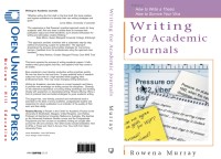 WRITING FOR ACADEMIC JOURNALS