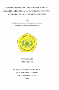 Pembelajaran IPA Terpadu Tipe Webbed Pada Tema Pencemaran Lingkungan Untuk Meningkatkan Literasi Sains Siswa