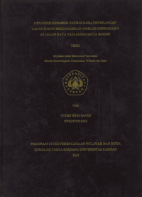 Strategi Efisiensi Energi Pada Penerangan Jalan Umum Berdasarkan Jumlah Kendaraan Di Jalan Raya Pajajaran Kota Bogor.