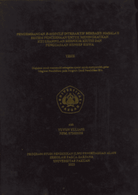 Pengembangan E-Module Interaktif Berbasis Masalah Sistem Pencernaan Untuk Meningkatkan Keterampilan Berpikir Kritis dan Penguasaan Konsep Siswa