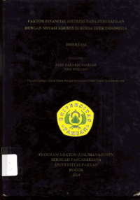 Faktor Financial Distress pada perusahaan Dengan Notasi Khusus Di Bursa Efek Indonesia