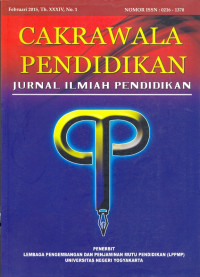 Cakrawala Pendidikan :Jurnal Ilmiah Pendidikan Februari 2015, Th. XXXIV, No.1