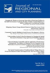 Journal Regional And City Planning Vol. 29. No. 2