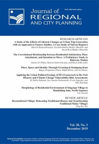 Journal of Regional and City Planning Vol. 30 No. 3