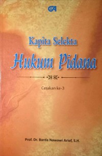 Kapita Selekta Hukum Pidana