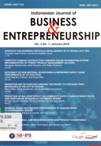 Indonesian Journal of Business & Intrepreneurship