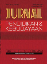Jurnal Pendidikan dan Kebudayaan Vol 6 No. 1 2021
