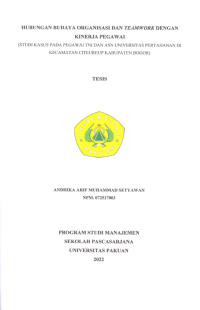 Hubungan Budaya Organisasi dan Teamwork dengan Kinerja Pegawai (Studi Kasus pada Pegawai TNI dan ASN Universitas Pertahanan di Kecamatan Citeureup Kabupaten BOGOR)