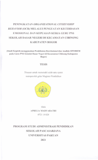 Image of Peningkatan OCB Melalui Penguatan Kecerdasan Emosional dan Kepuasan Kerja Guru PNS SDN di Kecamatan Cibinong Kabupaten Bogor